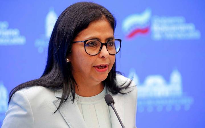 Vicepresidenta de Venezuela confirma oferta de diálogo del presidente Maduro con la administración Trump