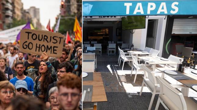 Spanish restaurants begging for tourists to come back after protests killed business