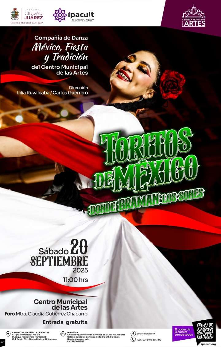 “Toritos de México” volverá a encender el escenario del Centro Municipal de las Artes