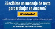 Alertan de fraude con oferta de empleo en Amazon: SSPE