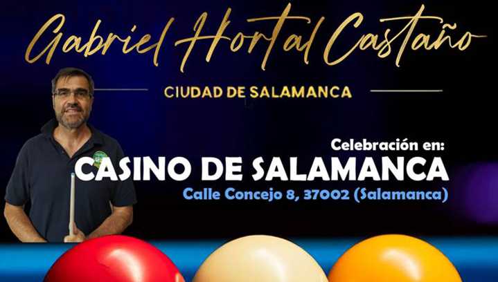 Memorial Gabriel Hortal Castaño, un homenaje al legado del billar a tres bandas en el Casino de Salamanca