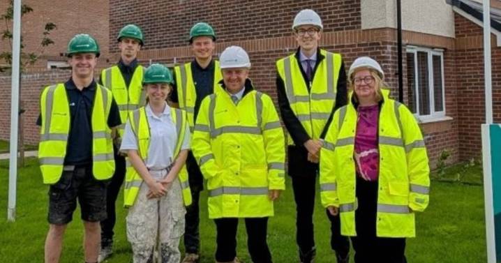 Coatbridge MP Frank McNally visits Persimmon Homes development in Muirhead