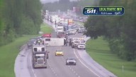 Interstate 95 closed in Ormond Beach due to crash, overturned vehicle
