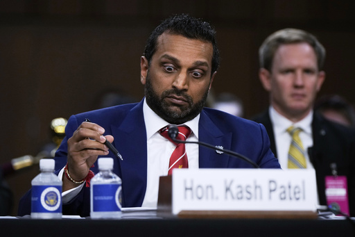 The Latest: Kash Patel confronts Senate questions over probe into Charlie Kirk’s killing