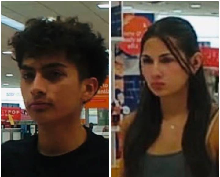 Busca policía ayuda comunitaria para identificar a pareja de ladrones de cosméticos