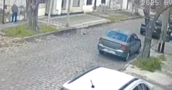 Dos malvivientes atacaron brutalmente a un jubilado en la puerta de su casa: quedó grabado