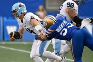 Blue Bombers lose to the Saskatchewan Roughriders in CFL action