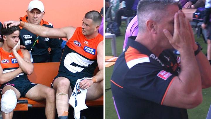 AFL finals 2025: Darcy Jones suffers suspected ACL injury in GWS Giants vs Hawthorn Hawks elimination final