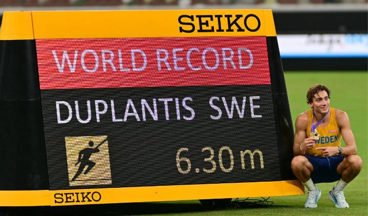 Duplantis rompe, otra vez, el RÉCORD MUNDIAL en salto con garrocha