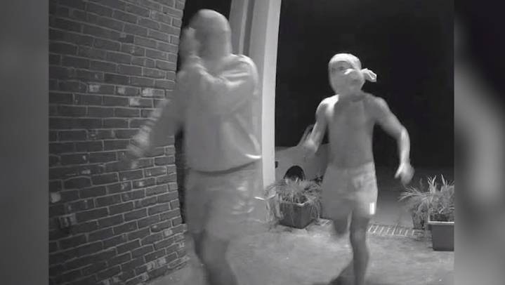 Video shows masked individuals caught on camera in dangerous prank at Daphne home