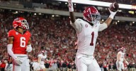 Simpson accounts for 3 TDs as No. 17 Alabama never trails and beats No. 5 Georgia 24