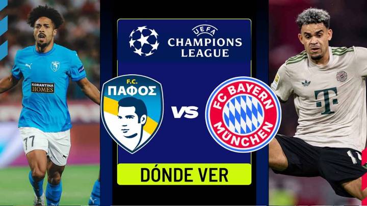 Dónde ver EN VIVO: Bayern Múnich vs Pafos, con Luis Díaz, por la Champions League: TV y ONLINE