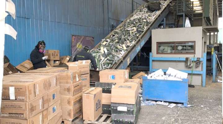 Impactante destrucción de 7 millones de cigarrillos en Aduana Coquimbo