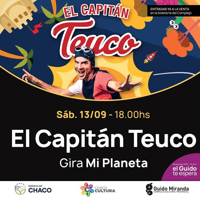 RESISTENCIA: Capitán Teuco presenta su nuevo Ep “Gira Mi Planeta” en el Guido Miranda