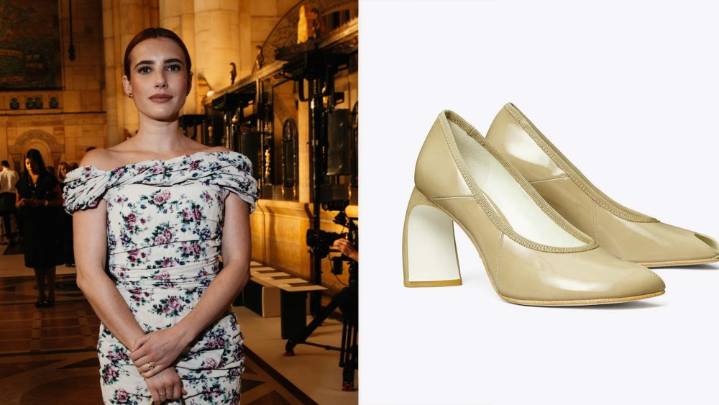 Emma Roberts Joins Tory Burch’s Curved-heel Pump Lineup at NYFW