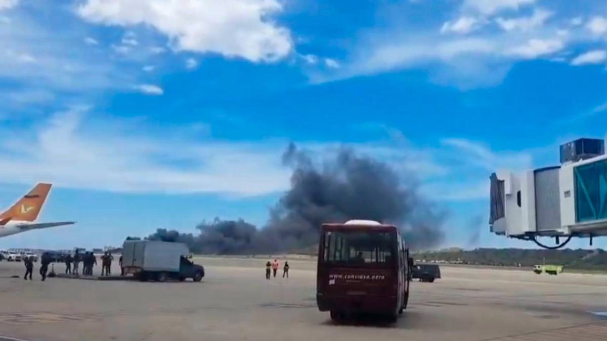 Videos | Jet privado se estrelló cuando apenas despegaba del aeropuerto de Maiquetía en Venezuela