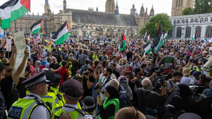 Más de 425 detenidos en Londres por apoyar a grupo propalestino proscrito Palestine Action