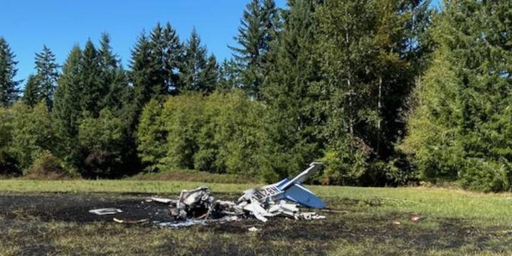 Cessna crashes, burns at Battle Ground airstrip; No survivors found