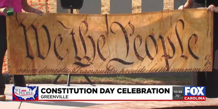 Bells ring in honor of Constitution Day for first time in Greenville County Square