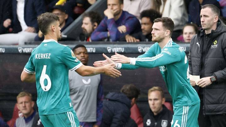 Liverpool's Kerkez thanks Robertson for left