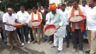BJP protests against potholed roads in city, stages road blocks