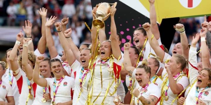 Fans React to England's Red Roses Rugby World Cup Win