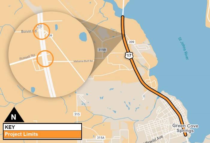 Resurfacing project on U.S. 17 in Clay County begins next week