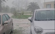 ¿Viene para La Plata? Impresionante caída de granizo en Chascomús: "Todo blanco, como si hubiese nevado"