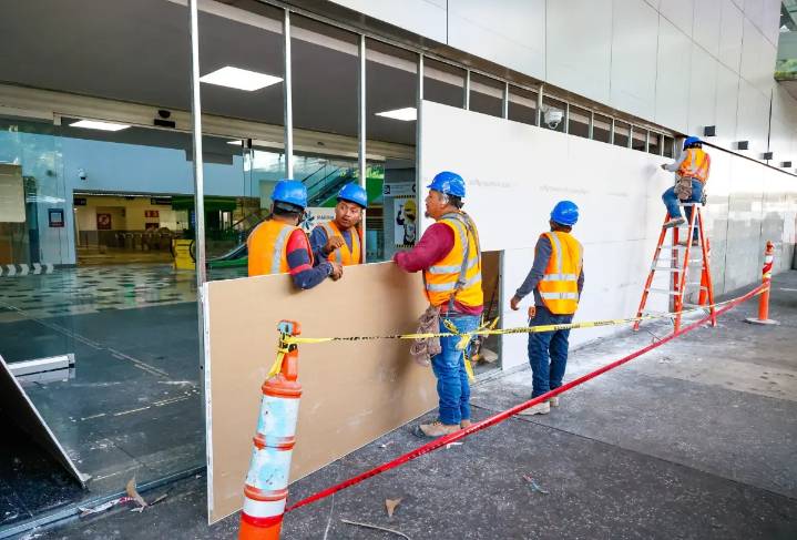 Cierran accesos en la Terminal 1 del AICM por remodelación integral