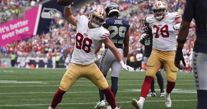 Third-stringer Jake Tonges' late TD catch gives the 49ers a 17