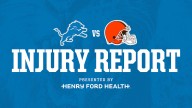 Lions vs. Browns injury report: Sept. 26