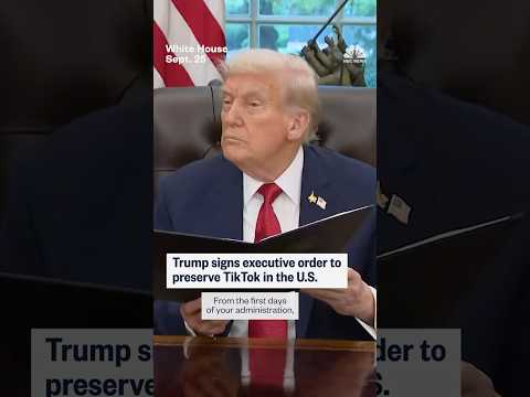 Trump signs executive order to preserve TikTok in the U.S.
