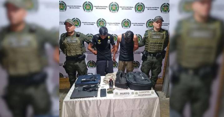 Con 14 anotaciones judiciales, ladrón reincidente cayó junto a cómplice tras hurtar en pleno centro de Armenia