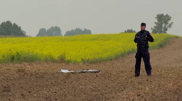 Las primeras imágenes de los drones rusos que derribó Polonia sobre su espacio aéreo
