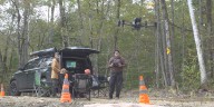 Drone helping locate lost dogs shot at twice this month