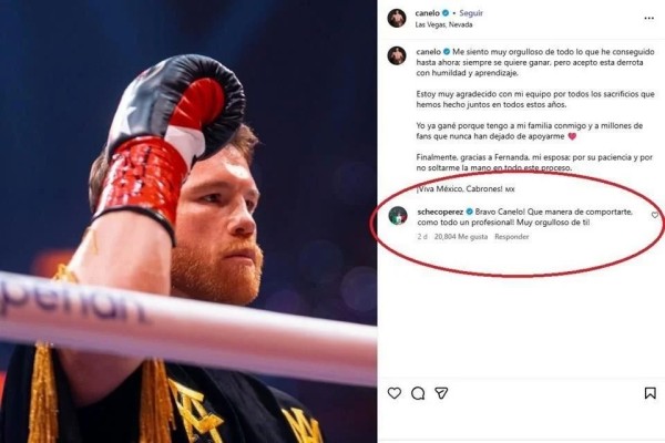 Está Checo orgulloso del profesionalismo del Canelo