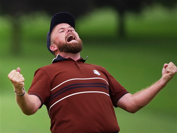 Europe takes a record lead into Ryder Cup's Sunday singles
