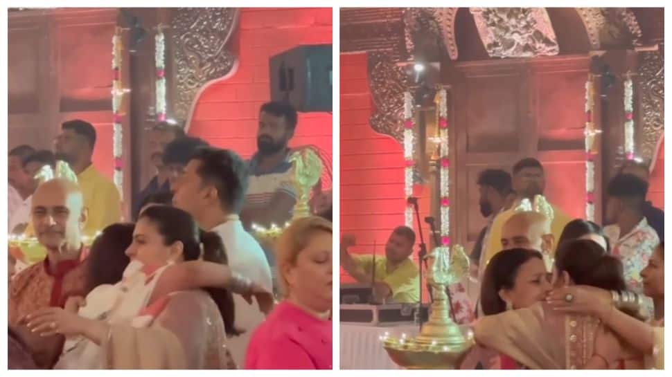 Rani, Kajol & Ayan Mukerji Get Emotional Remembering Deb Mukherjee At Durga Puja