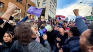 Por protestas de la oposición, Milei debió suspender su acto de campaña en Tierra del Fuego