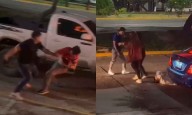 (VIDEO) CAPTAN PELEA AFUERA DE DESTILERIA EN LAS TORRES