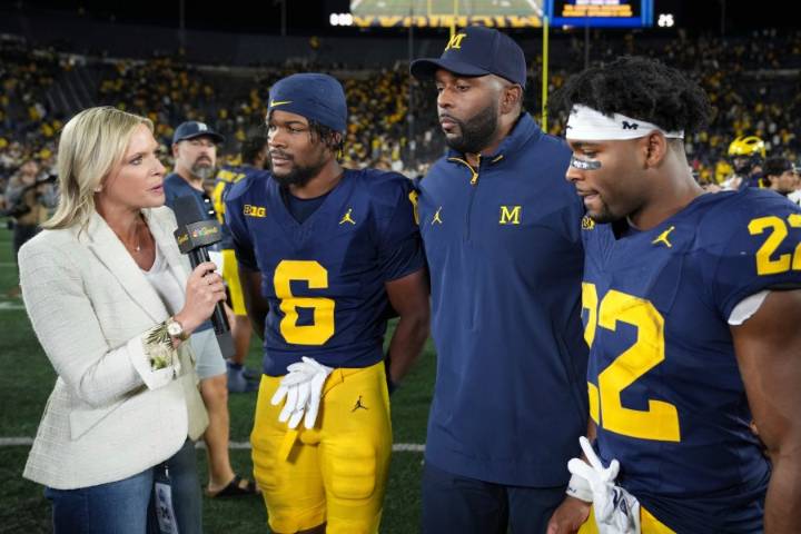 Michigan's targeting call appeal denied, linebacker Jaishawn Barham to miss 1st half against Oklahoma