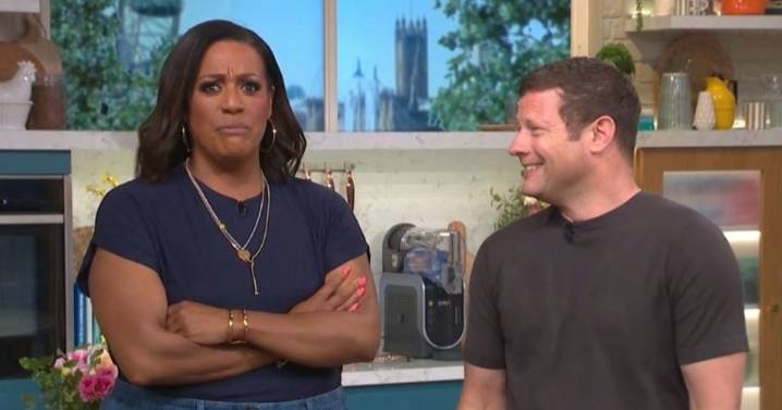 ITV This Morning's Dermot O'Leary screams in pain after Alison Hammond accident.