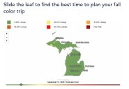 Pure Michigan promoting its MI Fall Color Map