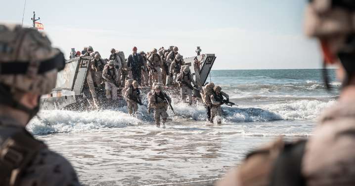 Así fue el desembarco de la infantería de marina española en Camp Lejeune, una de las mayores bases de EE.UU.