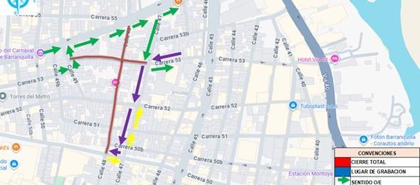 Anuncian cierres viales para este viernes en Barranquilla
