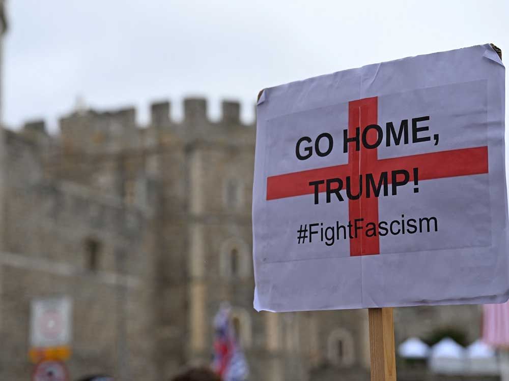 Trump’s second state visit to U.K. met with protests and arrests