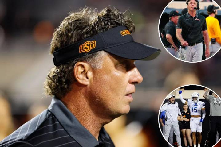Fans chant for Mike Gundy to be fired as Oklahoma State hits embarrassing 74