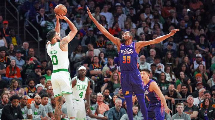 Kevin Durant’s ‘insane’ reaction to Celtics star Jayson Tatum’s workout video