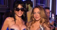 Sydney Sweeney bursts out of tiny dress as she poses with Jeff Bezos' wife