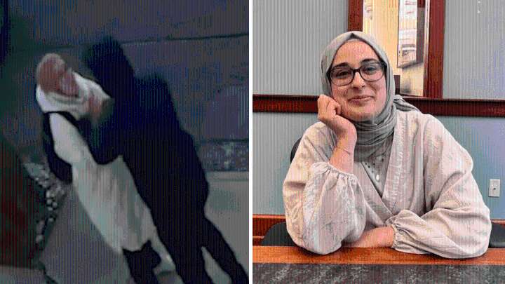 Tufts graduate student Rumeysa Ozturk in federal court on Tuesday